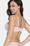 Zivame Forever Yours Padded High Wired 3/4th Coverage Strapless Bra - Rose Quartz — thumbnail 2